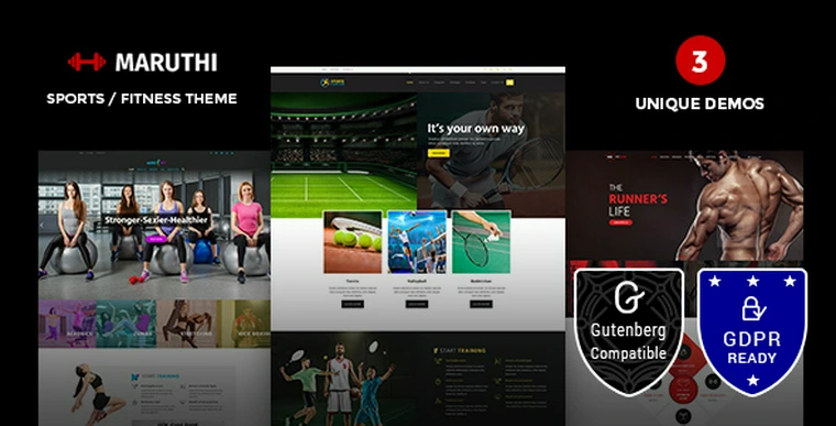 Maruthi Fitness v1.6 - Fitness Center WordPress Theme32467