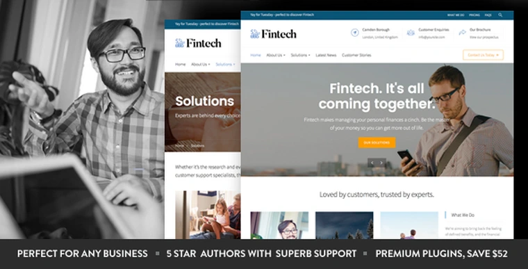 Fintech v1.4.1 - Startup WordPress Theme22542