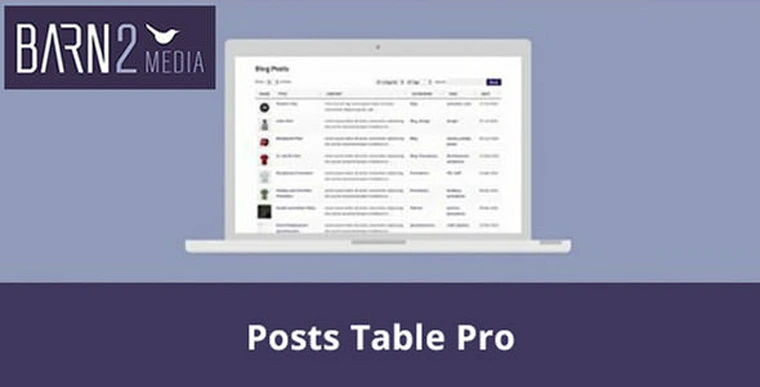 Barn2 Media Posts Table Pro v2.1.126263