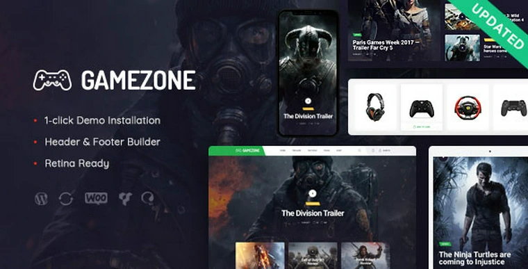 Gamezone v1.1.5 - Gaming Blog & Store WordPress Theme47154