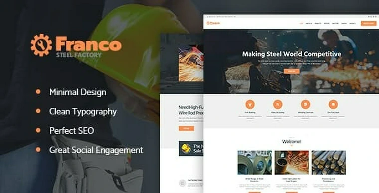 Franco v1.2.1 - Steel Factory & Industrial Plant Manufactoring WordPress Theme34084