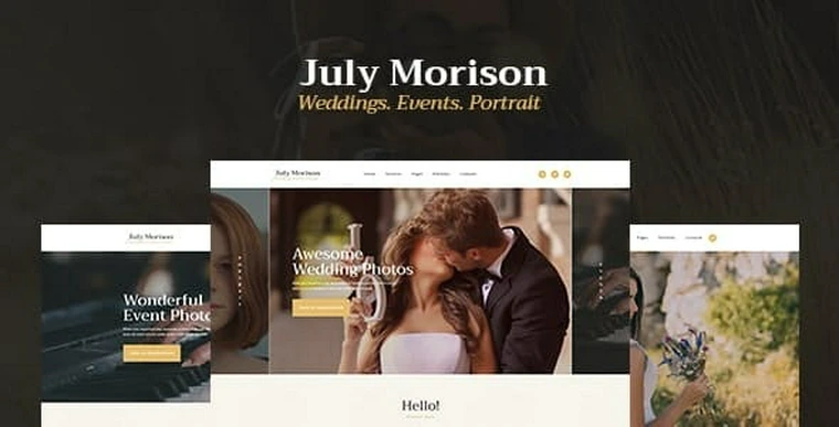 July Morison v1.2 - An Alluring Event Photographer's Portfolio & Blog WordPress Theme34146