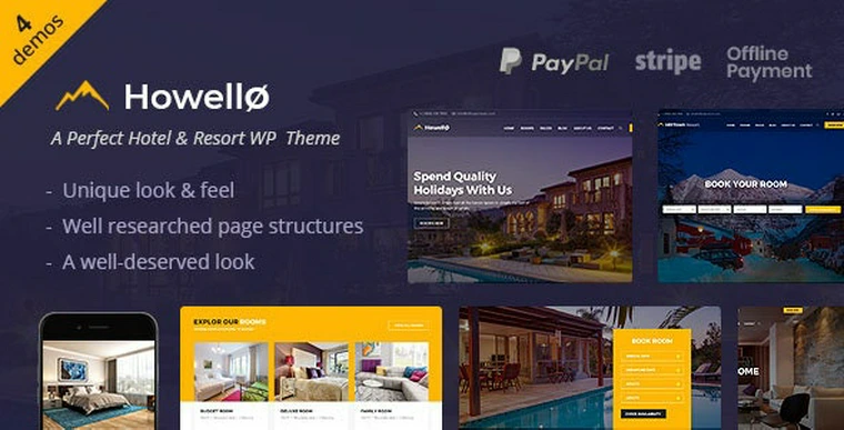 Howello v2.0 - Hotel and Resort WordPress Theme31426