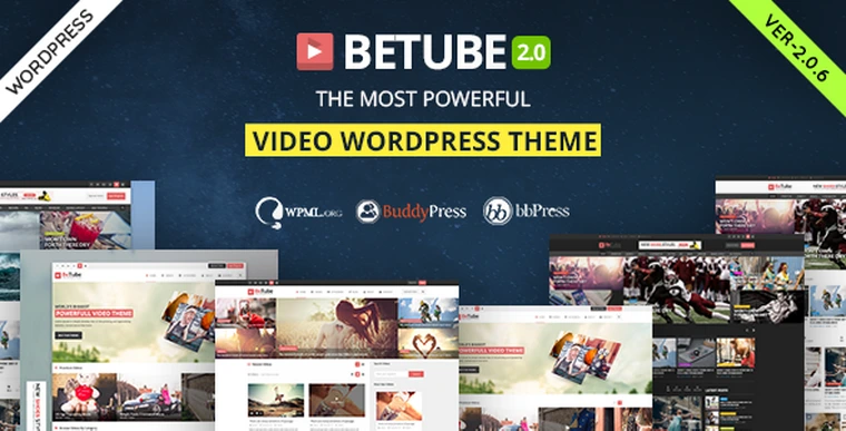 Betube v2.0.6 - Video WordPress Theme26889