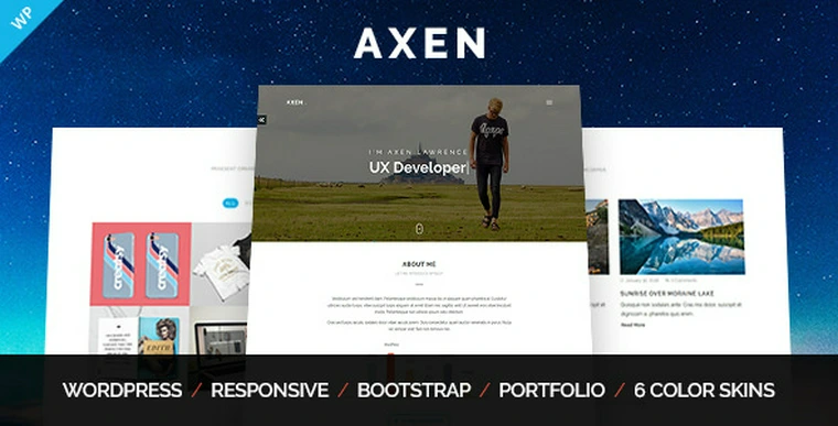 Axen v1.0.3 - Personal Portfolio WordPress Theme27318