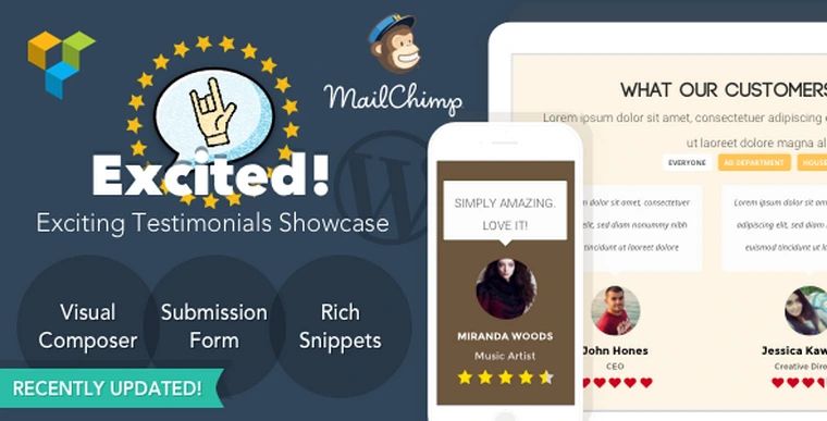 Testimonials Showcase for WordPress v1.3.2 — Excited!25726