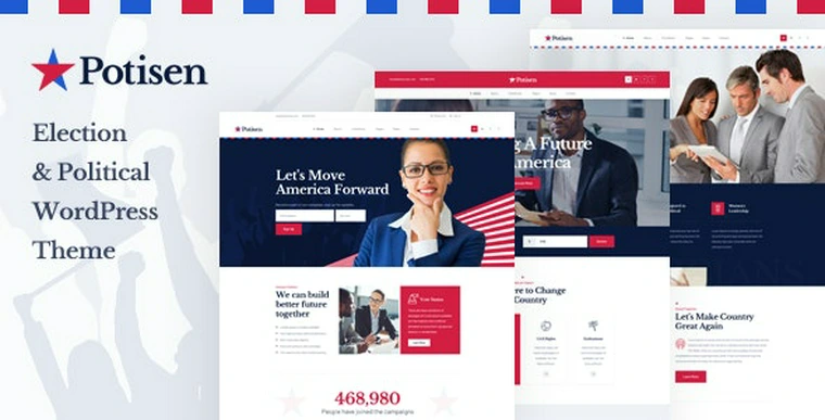 Potisen v1.1.8 - Election & Political WordPress Theme48963