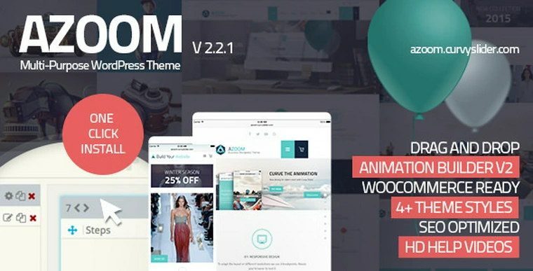 Azoom v2.2.1 - Multi-Purpose Theme with Animation Builder22583