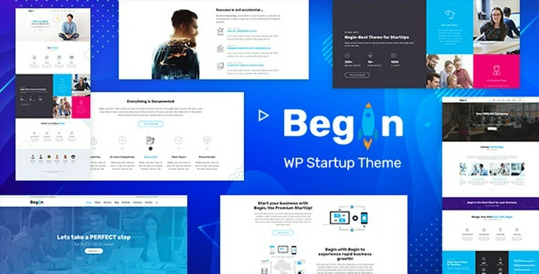 Begin v1.8 - Startup, SaaS WordPress Theme35461