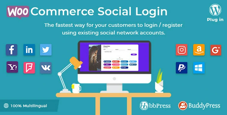 WooCommerce Social Login v1.7.2 - WordPress plugin23708