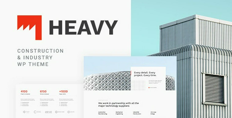 Heavy v1.0.1 - Industrial WordPress Theme32165