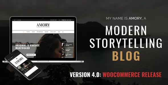 Amory Blog v4.4 - A Responsive WordPress Blog Theme33250