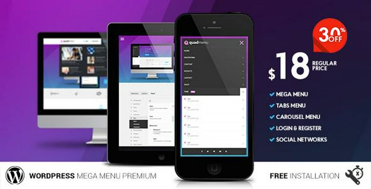 QuadMenu v1.5.2 - Themes Developer Mega Menu26568