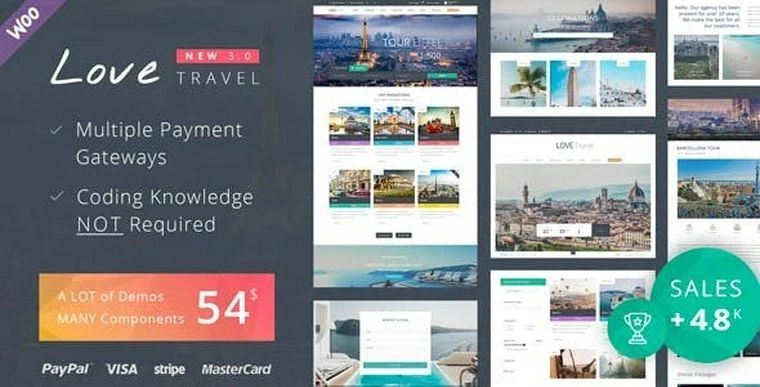 Love Travel v3.7 - Creative Travel Agency WordPress38479