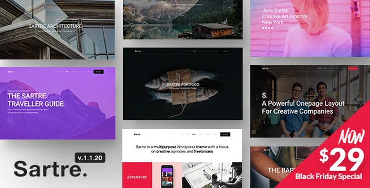 Sartre v1.1.20 - Responsive Multipurpose Theme for Creatives27159