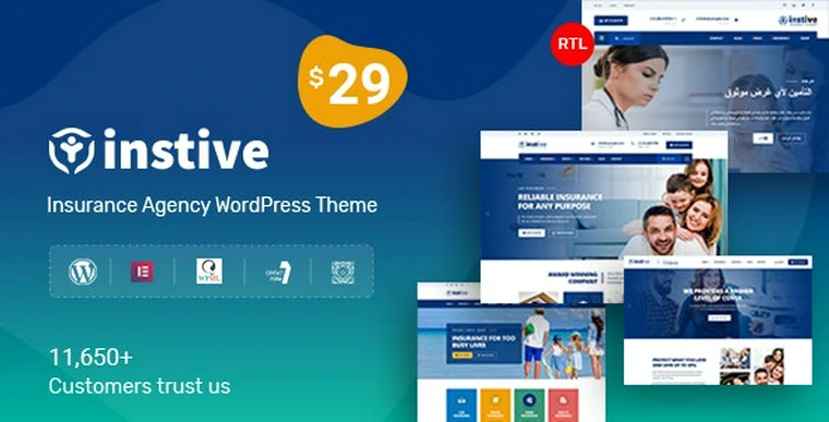 Instive v1.0.3 - Insurance WordPress Theme36336