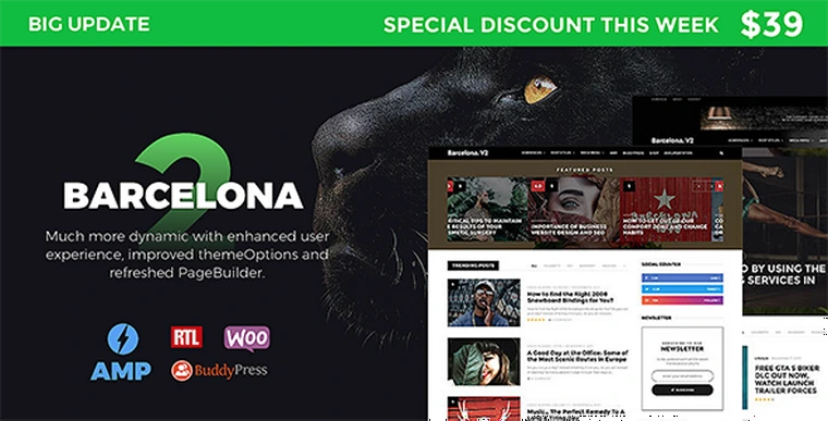 Barcelona v2.0 - Clean News & Magazine WordPress Theme22512