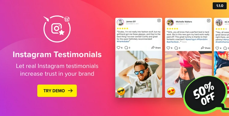 Instagram Testimonials Plugin for WordPress v1.1.023923