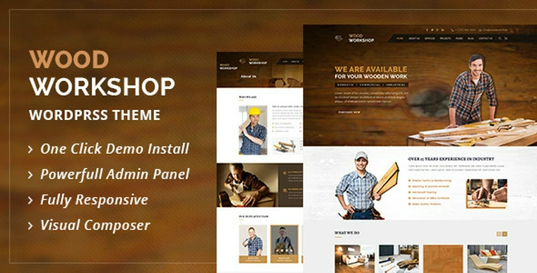 Wood Workshop v1.8 - Carpenter and Craftsman Theme23348