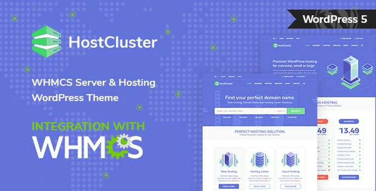 HostCluster v1.7 - WHMCS Server & Hosting WordPress Theme + RTL34160