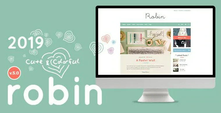 Robin v5.0 - Cute & Colorful Blog Theme28894