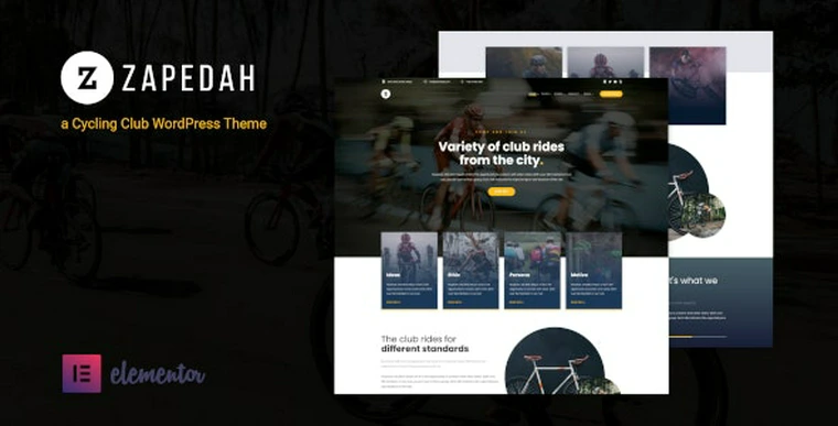 Zapedah v1.0 - Cycling Club WordPress Theme39087