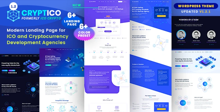 Cryptico v1.2.1 - ICO Crypto Landing & Cryptocurrency Theme25129