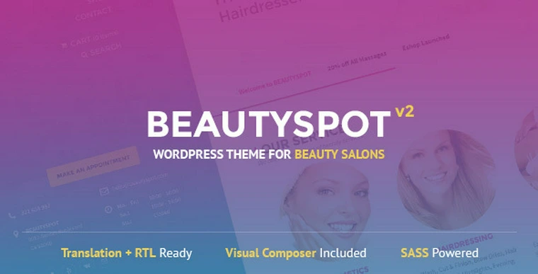 BeautySpot v2.4.4 - WordPress Theme for Beauty Salons25270