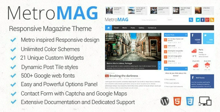 Metro Magazine v3.1 - Responsive WordPress Theme34375