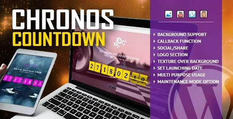 Chronos CountDown v1.2 - Responsive Flip Timer36278