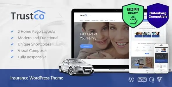 Insurance Agency v1.5 - Finance & Business WordPress Theme34096