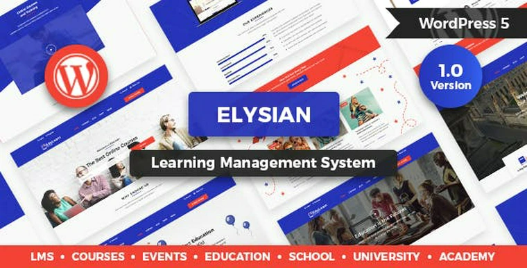 Elysian v1.2.1 - WordPress School Theme + LMS30775