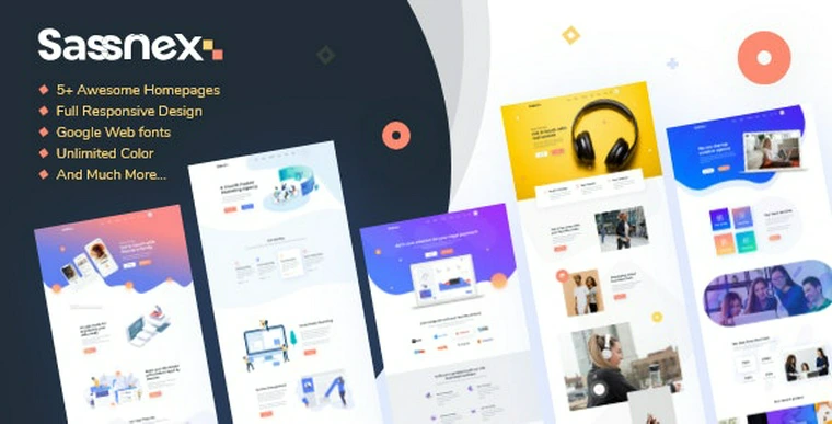 Sassnex v1.0 - Multi-concept WordPress Theme for App, Saas & Startup34314