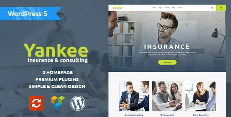 Yankee v1.1.1 - Insurance & Consulting WordPress Theme30764