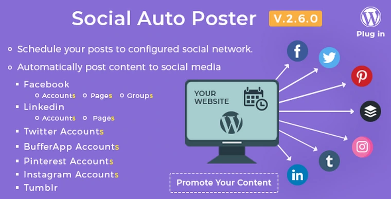 Social Auto Poster v2.6.0 - WordPress Plugin22910