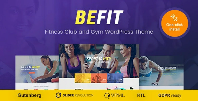 Be Fit v1.1.2 - WordPress Theme for Gym, Yoga & Fitness Centers34233