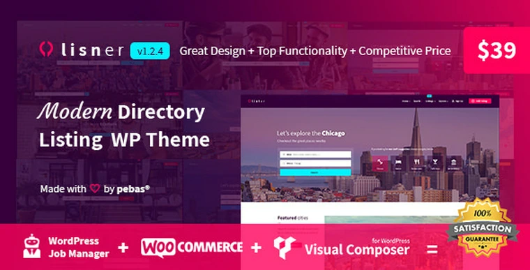 Lisner v1.2.4 - Modern Directory Listing WordPress Theme27338