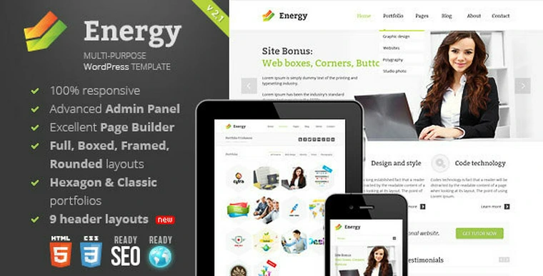 Energy v3.1.1 - Responsive Multi-Purpose Theme26871