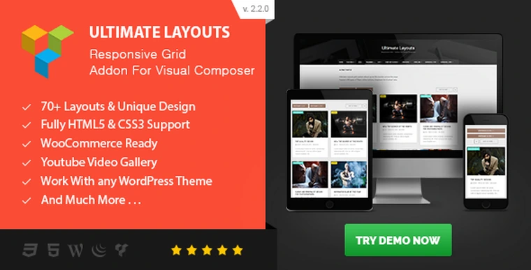 Ultimate Layouts v3.0.0 - Responsive Grid fo Visual Composer27625