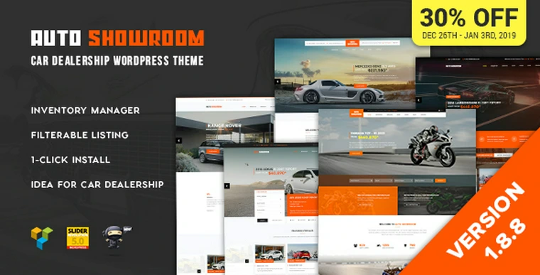 Auto Showroom v1.8.8 - Car Dealership WordPress Theme27847