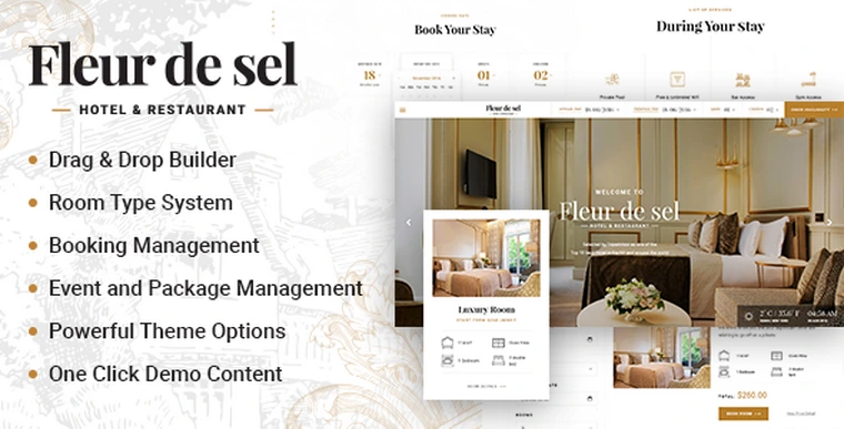 Fleurdesel v2.0.1 - Hotel Booking WordPress Theme26173