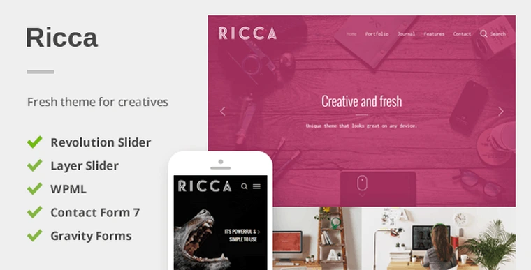 Ricca v1.1.6 - A Fresh Responsive Theme For Creatives23341