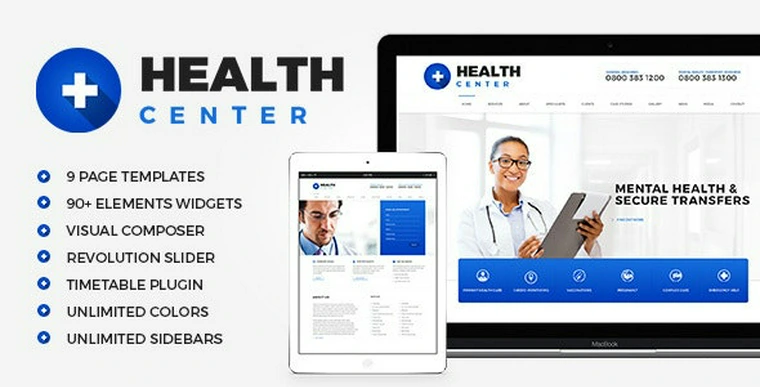 Health Center v2.1 - Medical WordPress theme34245