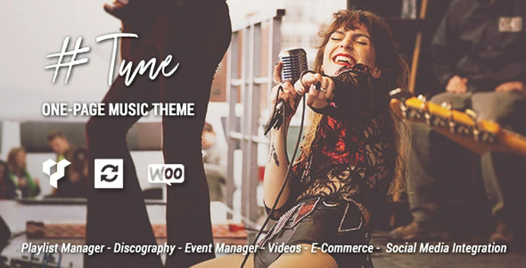 Tune v1.6.1 - One-Page Music WordPress Theme23193