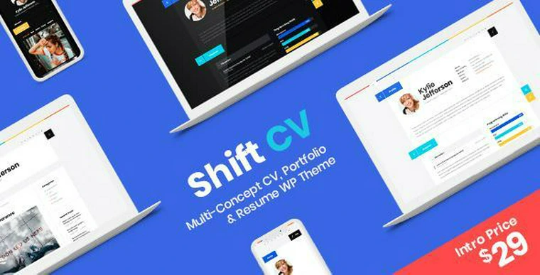 ShiftCV v3.0.0 - Blog \ Resume \ Portfolio \ WordPress27369