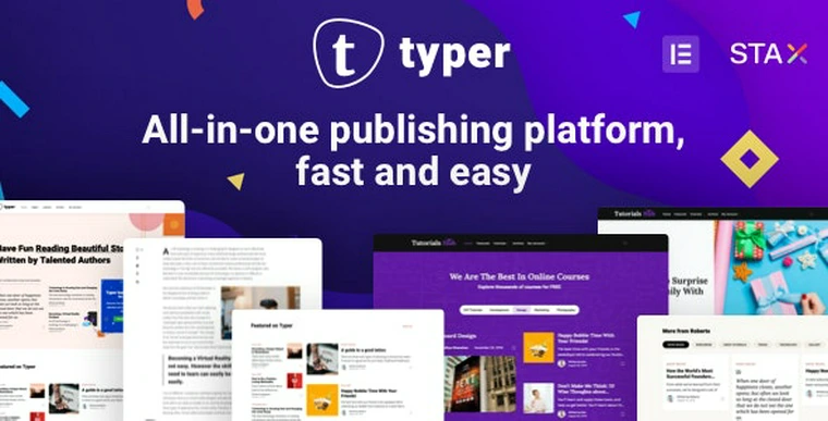 Typer v1.3.0 - Amazing Blog and Multi Author Publishing Theme36537