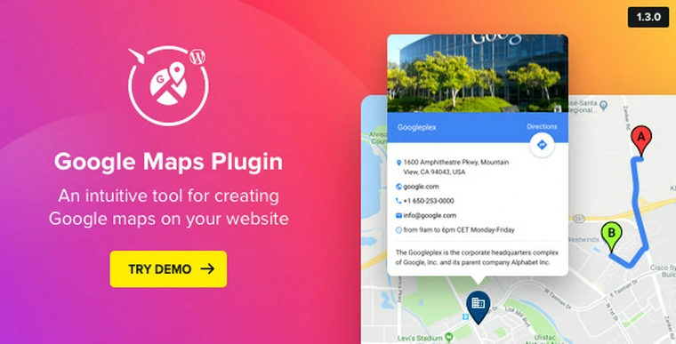 WP Google Maps v1.3.0 - Map Plugin for WordPress23919