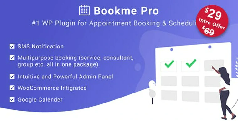 Bookme Pro v1.2 - WordPress Appointment Booking and Scheduling Software31461