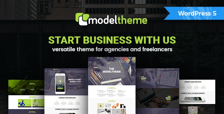 ModelTheme v1.4 - Versatile WordPress Theme for Agencies and Freelancers30772