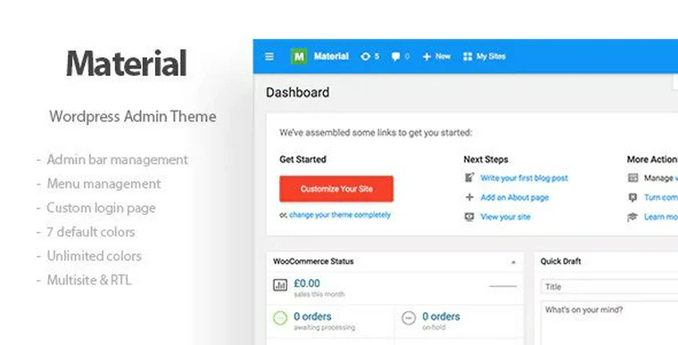 Materil v1.1.3 - Wordpress Material Design Admin Theme28960